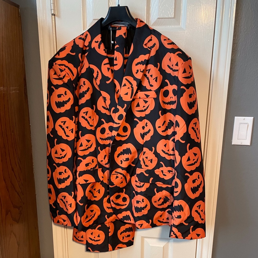 Pumpkin Halloween Suit XXL (David S. Pumpkins)